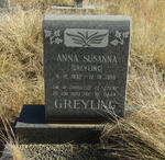GREYLING Anna Susanna nee GREYLING 1892-1985
