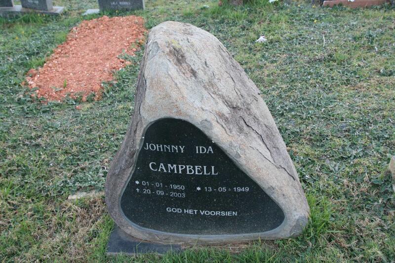 CAMPBELL Johnny 1950-2003 & Ida 1949-