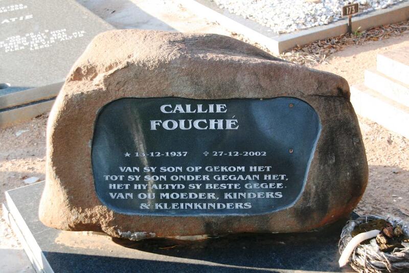 FOUCHE Callie 1937-2002