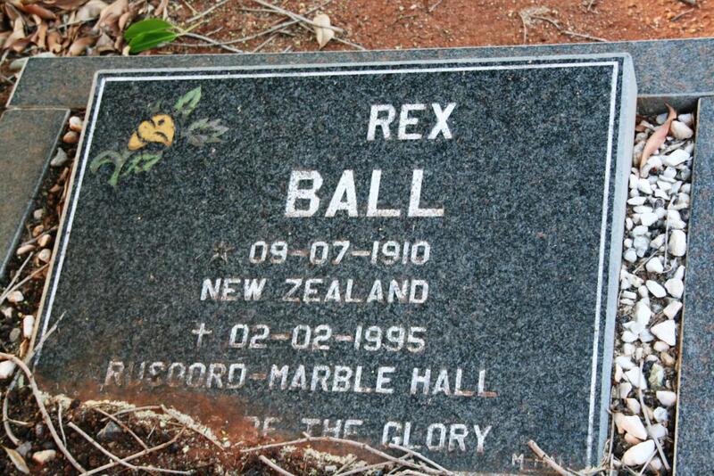 BALL Rex 1910-1995
