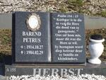 HERBST Barend Petrus 1914-1984