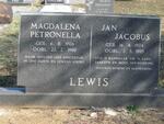 LEWIS Jan Jacobus 1904-1985 & Magdalena Petronella 1906-1988
