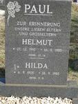PAUL Helmut 1910-1985 & Hilda 1905-1985
