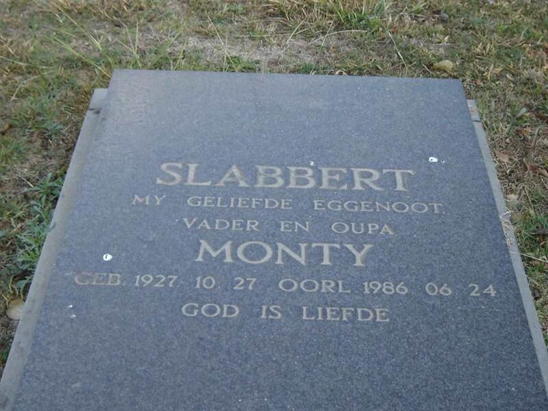 SLABBERT Monty 1927-1986