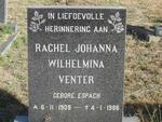 VENTER Rachel Johanna Wilhelmina nee ESPACH 1909-1986