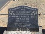 BRITS Marthinus Wessel 1876-1960