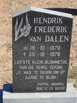 DALEN Hendrik Frederik, van 1976-1976