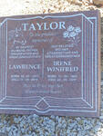 TAYLOR Lawrence 1921-2008 & Irene Winifred 1923-2017 :: TAYLOR Leonard John 1948-2018 