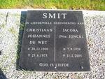SMIT Christiaan Johannes de Wet 1900-1973 & Jacoba JONCK 1920-2005