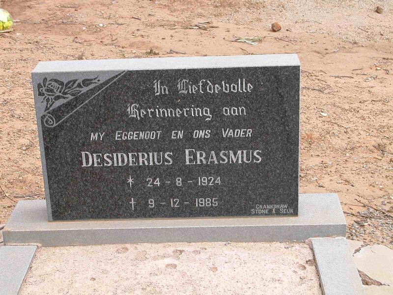 ERASMUS Desiderius 1924-1985