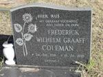 COLEMAN Frederick Wilhelm Graaff 1918-1985