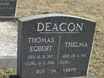 DEACON Thomas Egbert 1917-1986 & Thelma 1921-