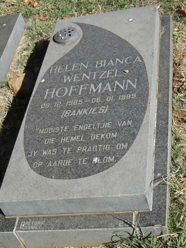 HOFFMANN Helen Bianca Wentzel 1985-1989