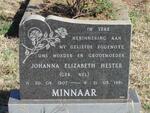 MINNAAR Johanna Elizabeth Hester nee NEL 1907-1981