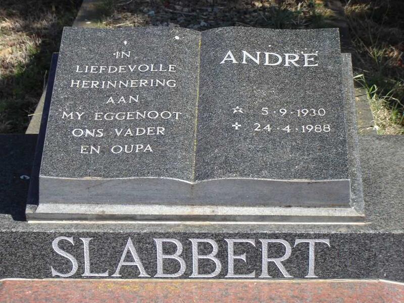 SLABBERT André 1930-1988
