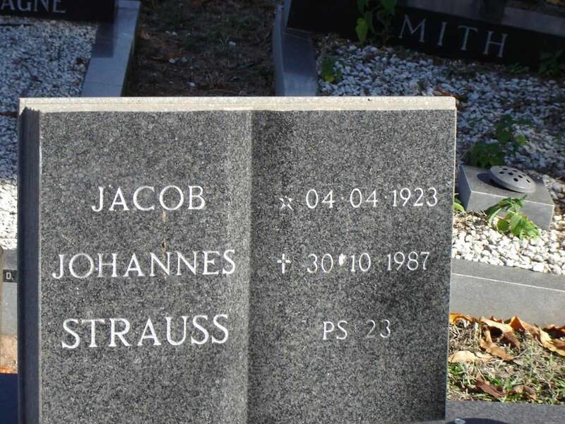 STRAUSS Jacob Johannes 1923-1987