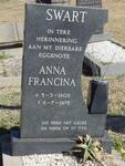 SWART Anna Francina 1905-1978