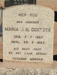 COETZEE Maria J.M. 1887-1963