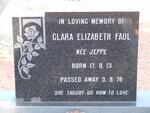 FAUL Clara Elizabeth nee JEPPE 1913-1978