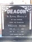 DEACON William Henry 1923-1977