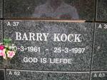 KOCK Barry 1961-1997