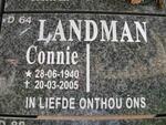 LANDMAN Connie 1940-2005