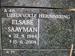 SAAYMAN Elsebe 1944-2004
