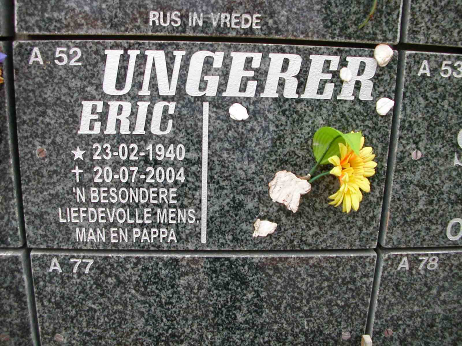UNGERER Eric 1940-2004