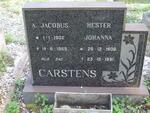 CARSTENS A. Jacobus 1902-1969 & Hester Johanna 1909-1991