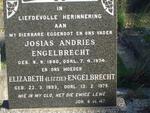 ENGELBRECHT Josias Andries 1890-1974 & Elizabeth 1893-1979