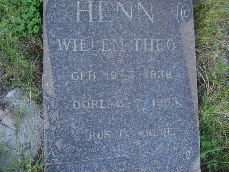 HENN Willem Theo 1938-1963
