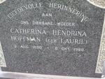 HOFFMANN Catherina Hendrina nee LAURIE 1890-1968