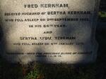 KERKHAM Fred -1953 & Bertha Lydia -1960