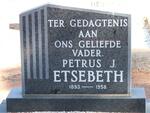 ETSEBETH Petrus J. 1893-1958