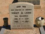 LANGE Violet, de nee HILLOCKS 1927-1957