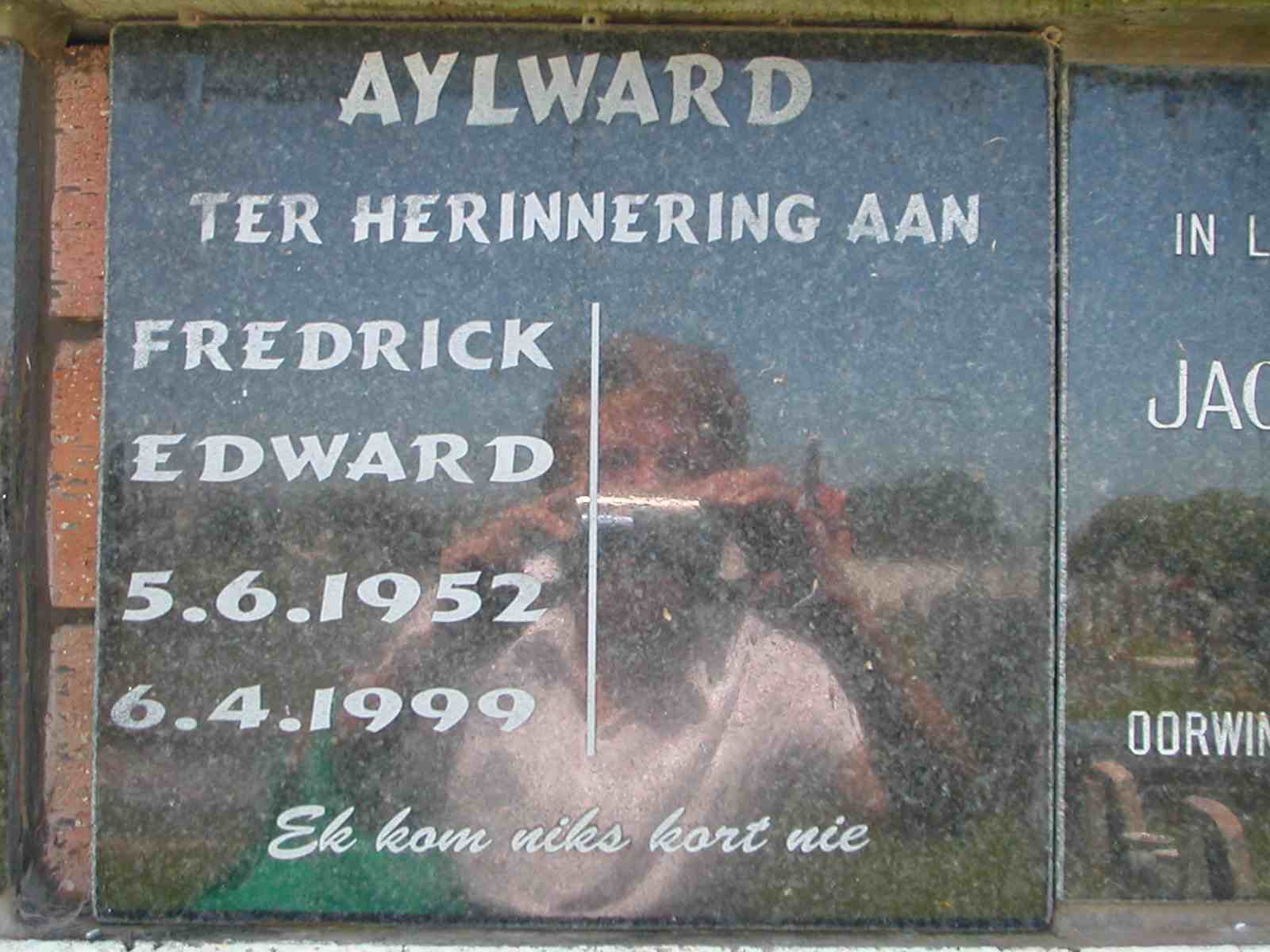 AYLWARD Fredrick Edward 1952-1999