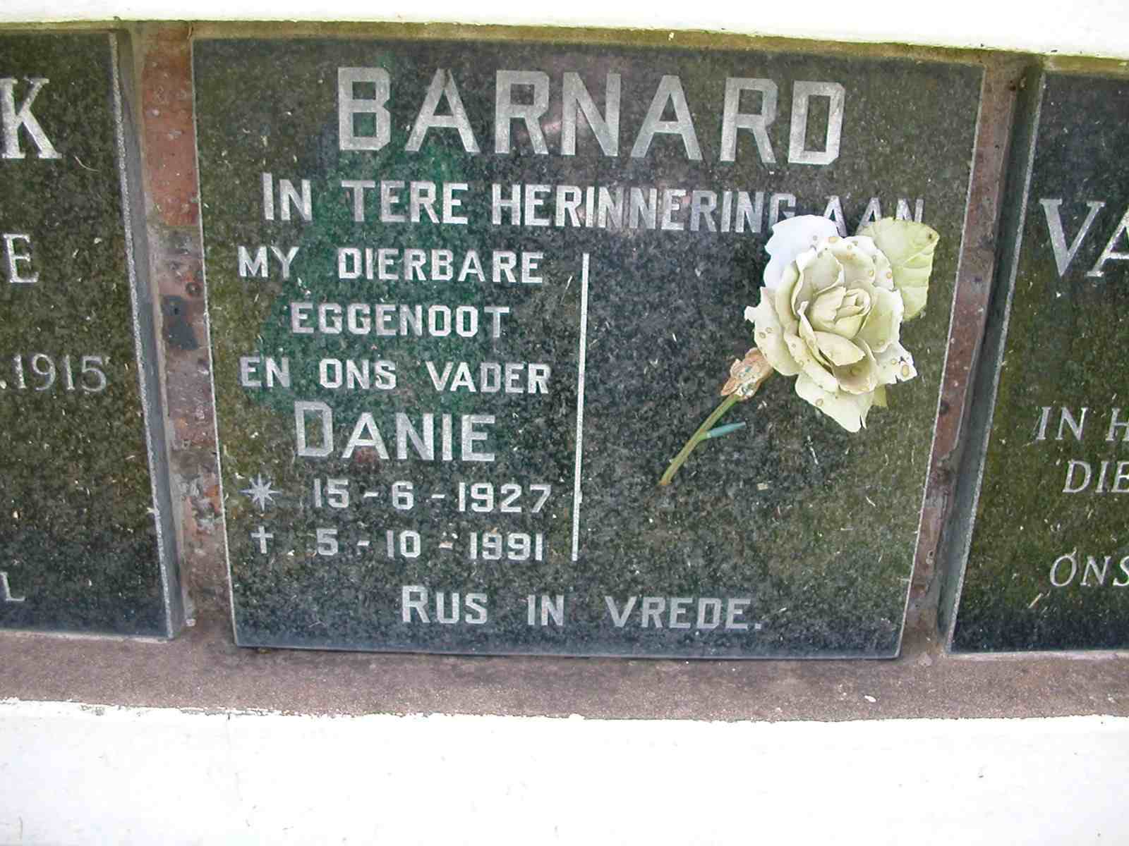 BARNARD Danie 1927-1991