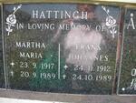 HATTINGH Frans Johannes 1912-1989 & Martha Maria 1917-1989