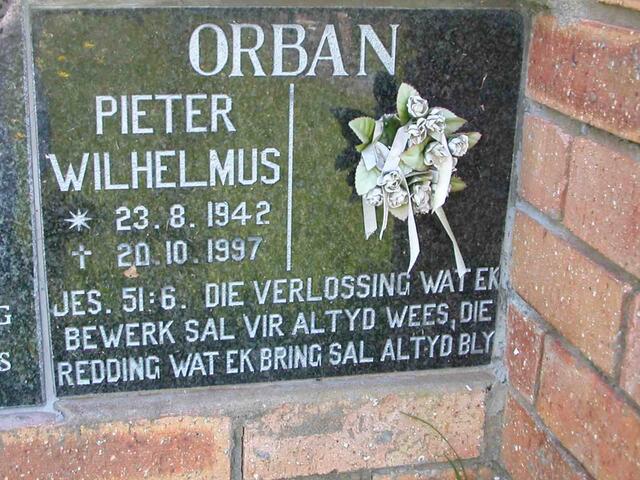 ORBAN Pieter Wilhelmus 1942-1997