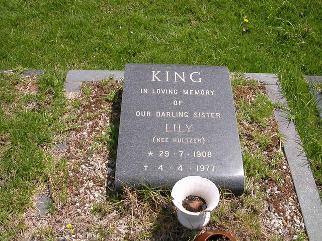 KING  Lily nee HULTZER 1908-1977