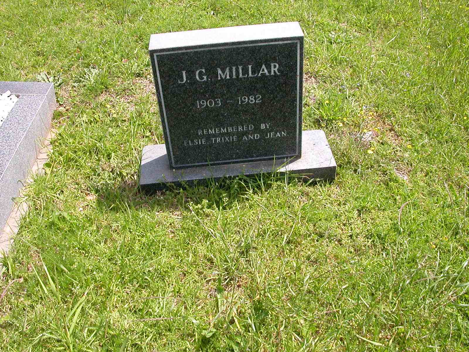 MILLAR J.G. 1903-1982