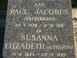 ? Paul Jacobus 1826-1912 & Susanna Elizabeth THERON 1843-1893