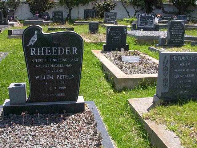 RHEEDER Willem Petrus 1931-1989