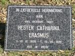 ERASMUS Hester Catharina 1896-1998