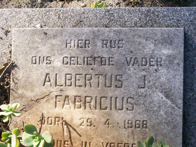 FABRICIUS Albertus -1968