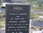GEEL Johannes Jacobus 1893-1968 & Martha Magdalena 1902-1973