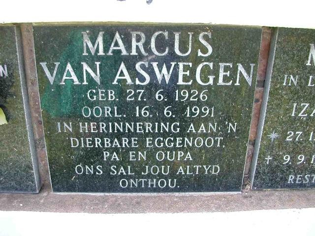 ASWEGEN Marcus, van 1926-1991