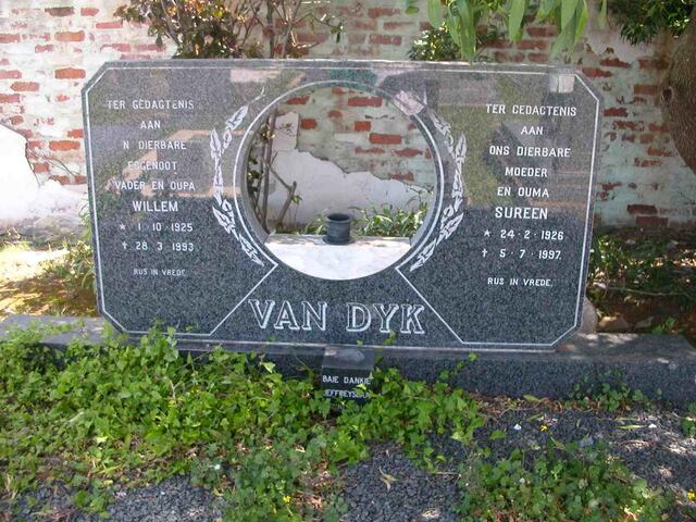 DYK Willem, van 1925-1993 & Sureen 1926-1997