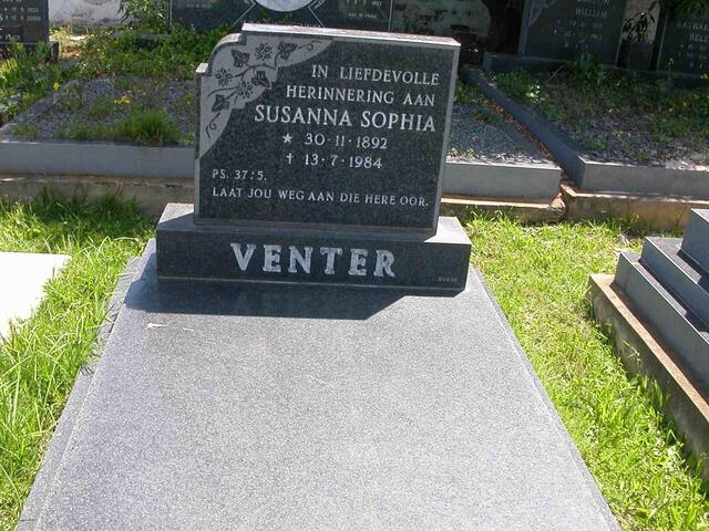 VENTER Susanna Sophia 1892-1984