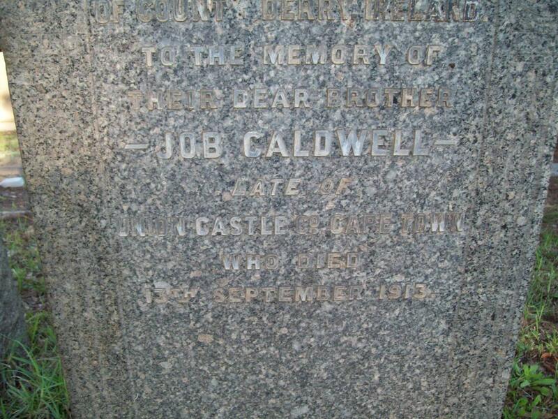 CALDWELL Job -1913
